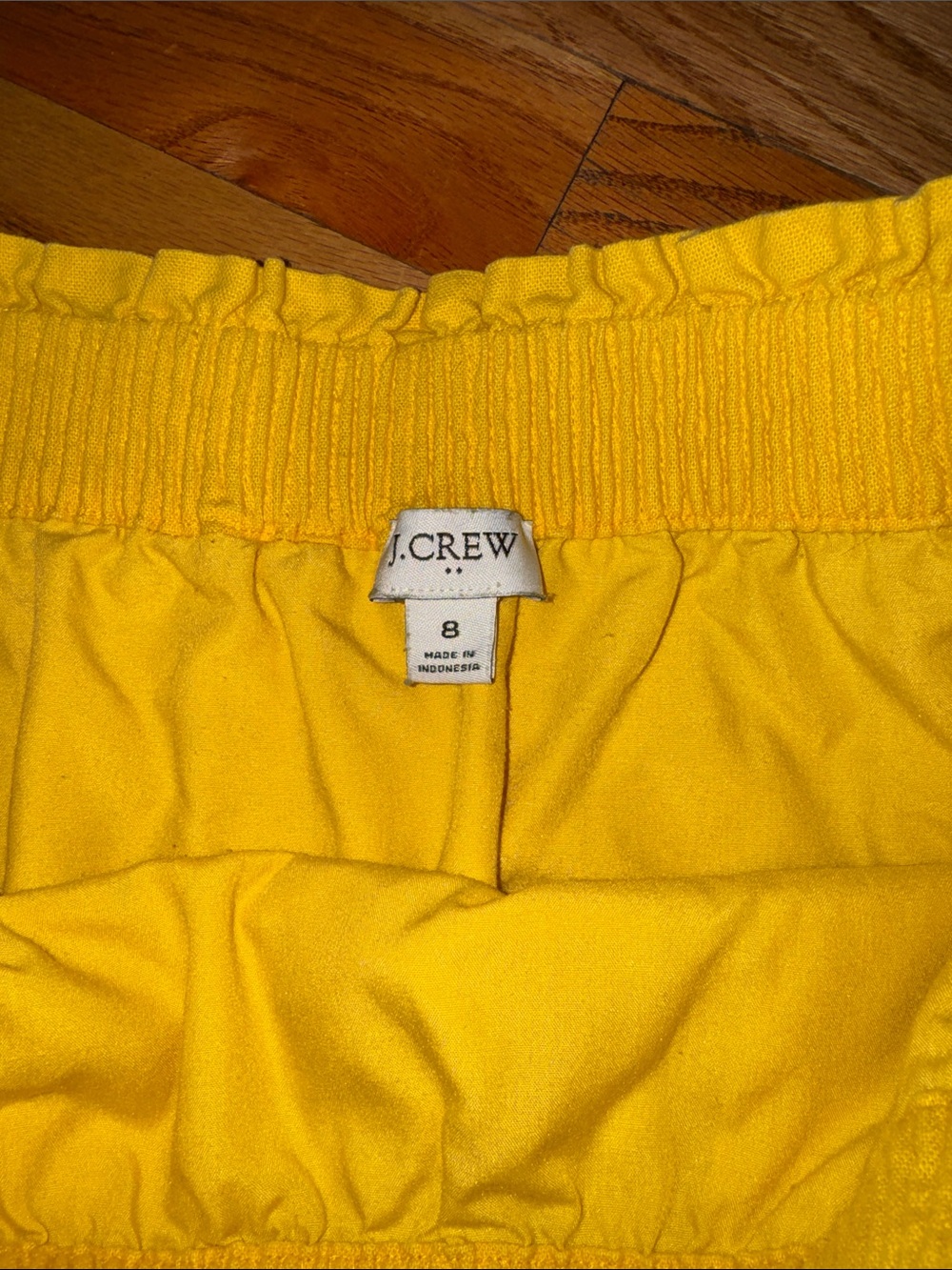 J. Crew Yellow Scalloped Hem Women's Skirt size 8 - Picture 4 of 6